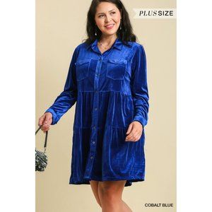 blue velvet tunic dress Blue Lace Midi Shirt Dress – Mint Velvet